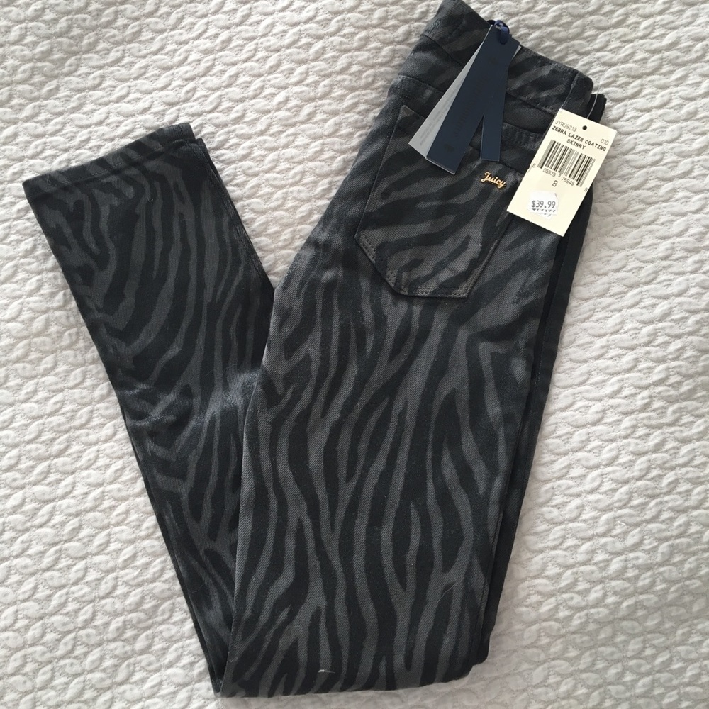 Juicy Couture Zebra Printed Girls Jean